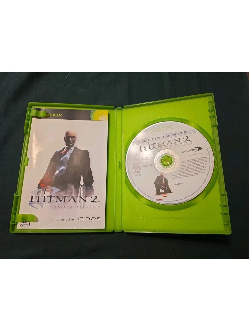 Hitman 2: Silent Assassin - Microsoft Xbox CIB Tested! Platinum Hits Disc